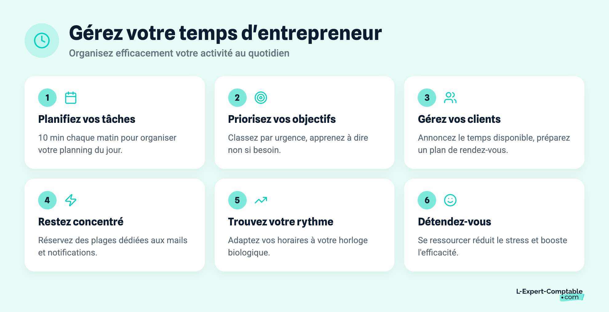 Gérez votre temps d'entrepreneur